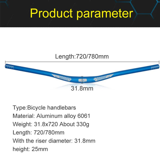 AluminumBicycle Handleba31.8x720mm, 780mm